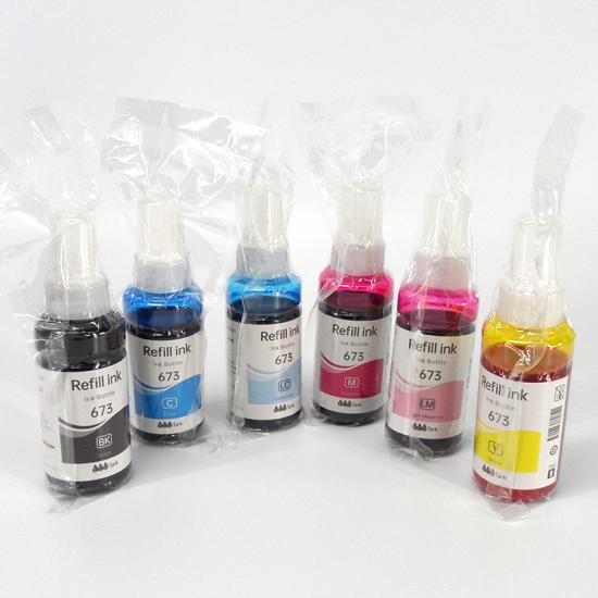 673,T673,T6731-T6736 70ML Refill Ink bottle for Epson L800/L805/L850/L1800 Printer130/L200/L211/L220/L301/L211/L351/L360/L365/L380 L353/ L395/L805