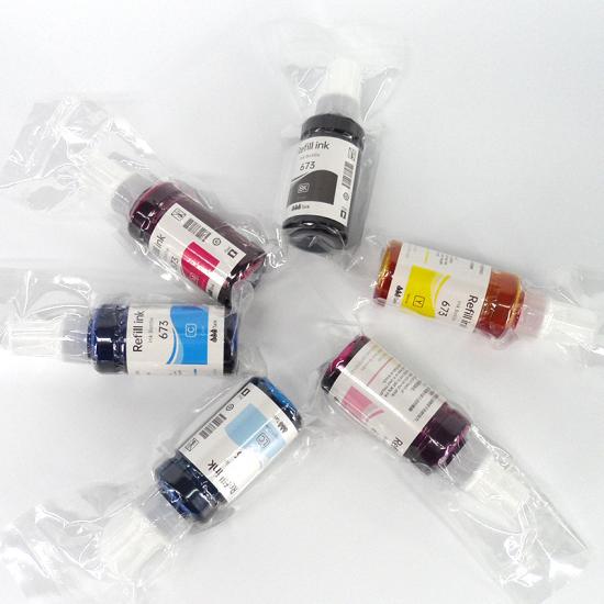 673,T673,T6731-T6736 70ML Refill Ink bottle for Epson L800/L805/L850/L1800 Printer130/L200/L211/L220/L301/L211/L351/L360/L365/L380 L353/ L395/L805
