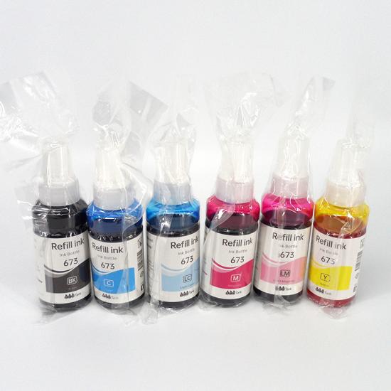 673,T673,T6731-T6736 70ML Refill Ink bottle for Epson L800/L805/L850/L1800 Printer130/L200/L211/L220/L301/L211/L351/L360/L365/L380 L353/ L395/L805